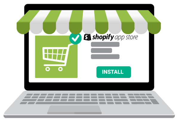 SHOPIFY-installation-app-store application facture shopify